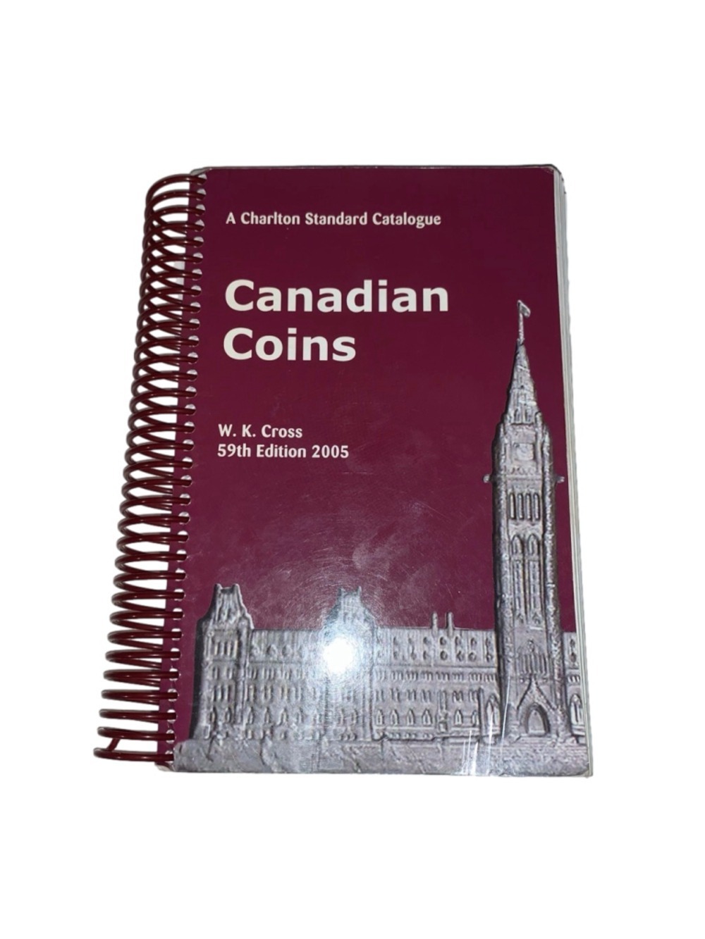 🔒 10 items for $20 - The Charlton Press Maroon Canadian Coins Notebook One Size